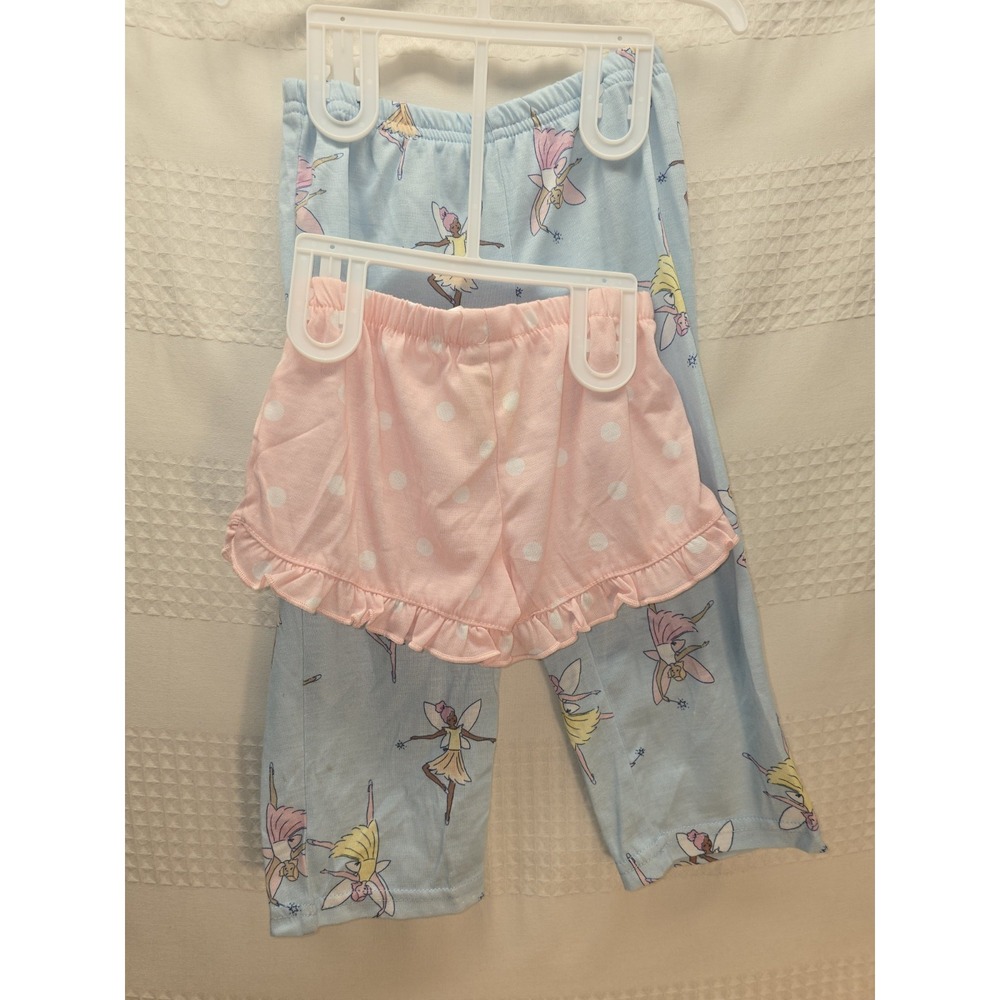 Carters Toddler Girls Ballerina Fairy Pajama Pants & Polka Dot Shorts Set 3T